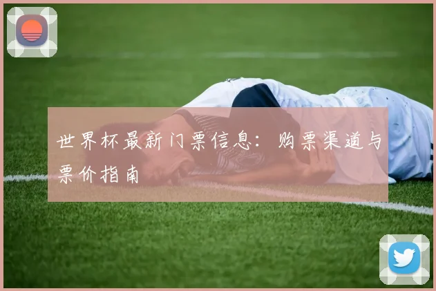 世界杯最新门票信息：购票渠道与票价指南